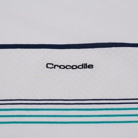 자카드 원포인트 라운드 티셔츠