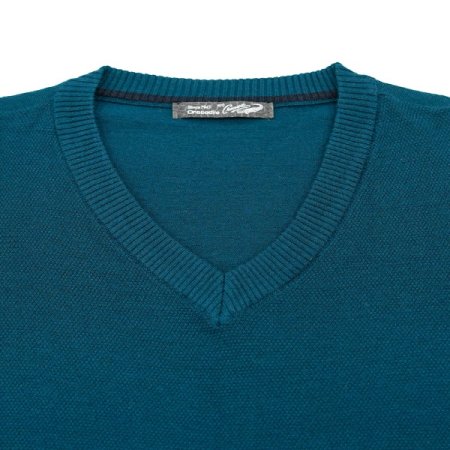 시그니처 피케 조직 브이넥 베스트