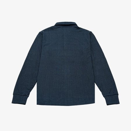 올오버 투톤 트라이앵글 자카드 티셔츠