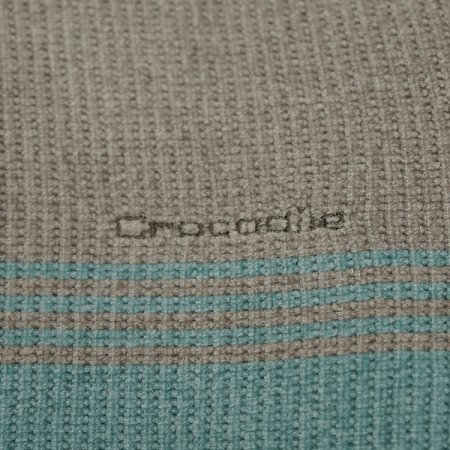 셔닐 블록 패턴 라운드 레이어드 니트