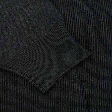 스트라이프 앞판 조직 라운드 니트