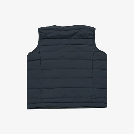 브이넥 무봉제 구스 다운 베스트