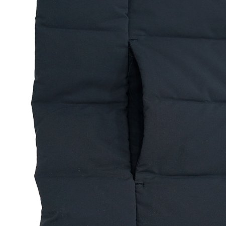 브이넥 무봉제 구스 다운 베스트