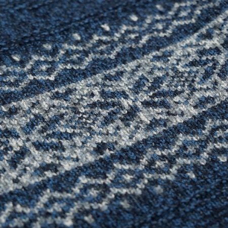 노르딕 패턴 하프 집업 니트