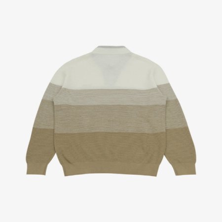 컬러블록 V넥 레이어드 니트