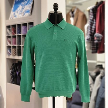 전판조직 카라 니트