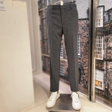 울 모던 그레이 캐쥬얼 셋업 팬츠