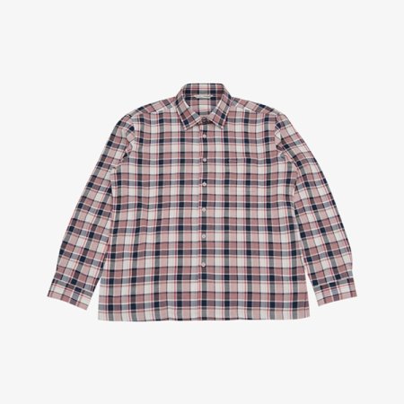 목사 포인트 써커 긴팔 남방