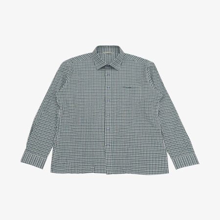 선염 써커 체크 긴팔 남방