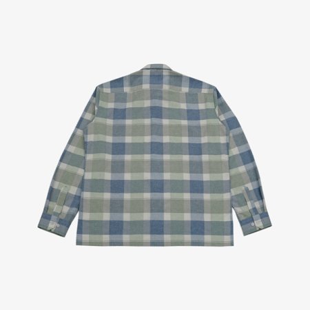 리넨 체크 긴팔 남방