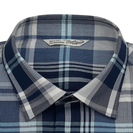 써커 체크 긴팔 남방