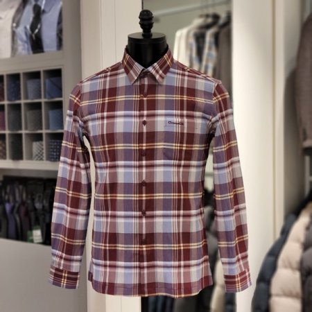 봄 린넨 써커 체크 긴팔 남방