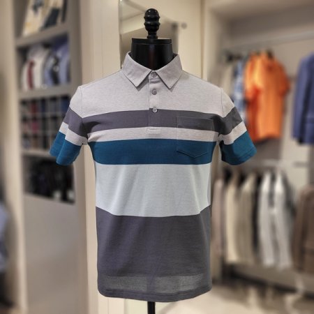 블록패턴 제천에리 티셔츠