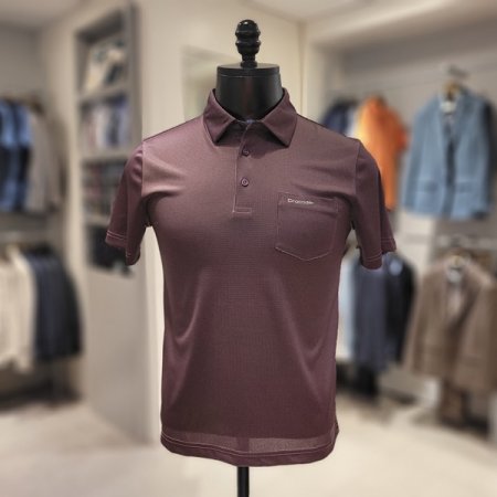 실크혼방 제천카라 티셔츠