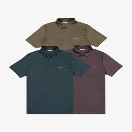 실크혼방 제천카라 티셔츠