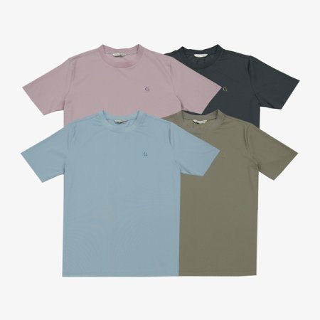 서커조직 포켓 라운드 티셔츠