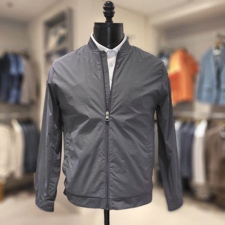 스테디움 스타일 블루종 점퍼