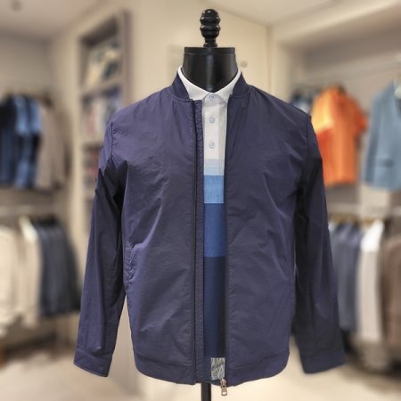 스테디움 스타일 블루종 점퍼