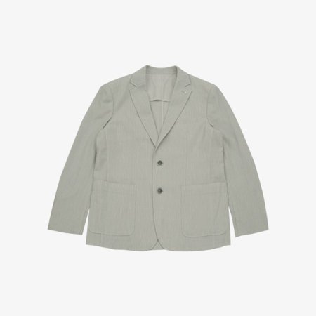 캐주얼 크리즈 써커 셋업 자켓