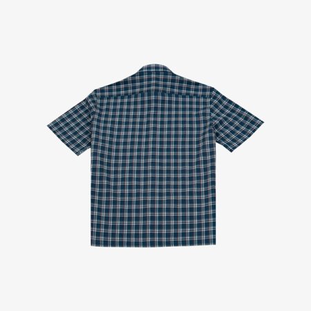 써커 체크 반팔 남방