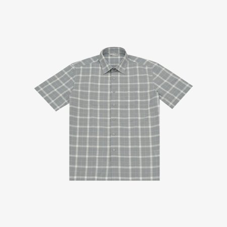 윈도우 체크 반팔 남방