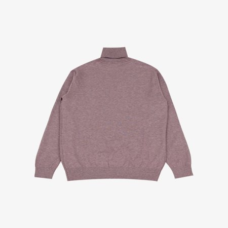 미니멀 조직 롱 터틀 니트