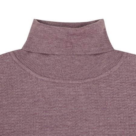 미니멀 조직 롱 터틀 니트