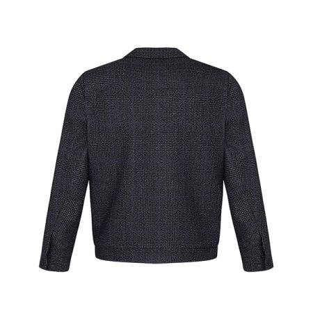 체크 카라 탈부착 점퍼