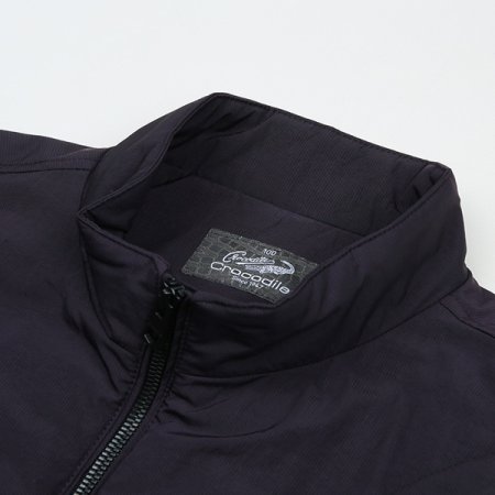 투톤 원단 불규칙 퀼팅점퍼