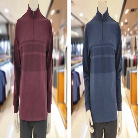 원포인트 하프 집업 티셔츠