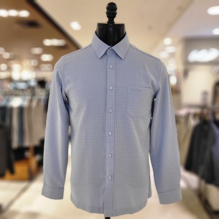 가을 혼방 자가드 셔츠