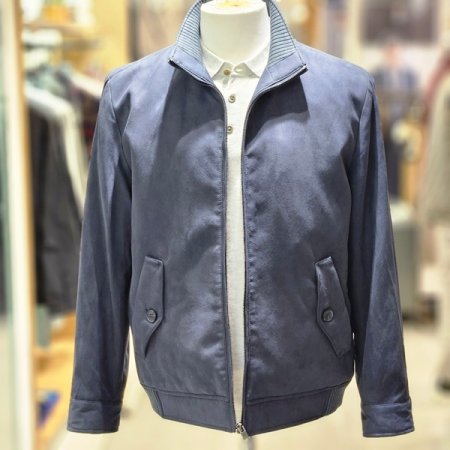 스웨이드 헤링턴 점퍼