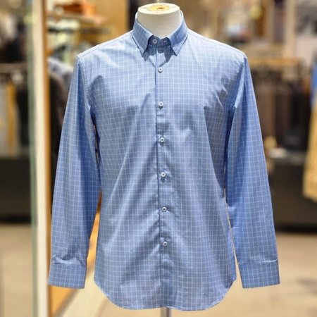 체크패턴 긴팔 캐주얼셔츠