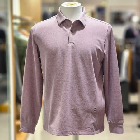 반기모 솔리드 카라넥 긴팔티셔츠