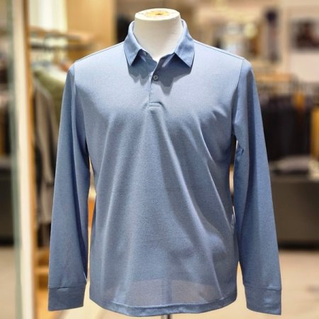 솔리드 긴팔 카라티셔츠