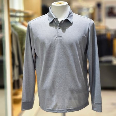 솔리드 긴팔 카라티셔츠