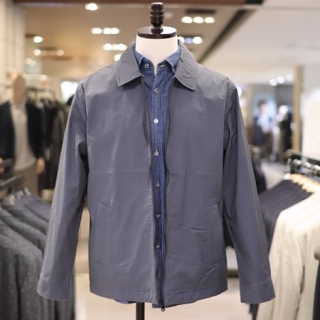 남성 가먼트워싱 면 집업점퍼