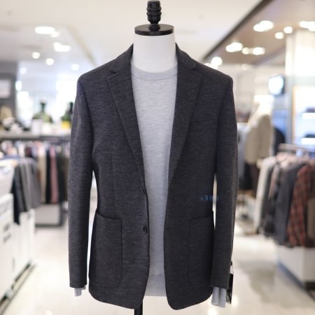 남성 아웃포켓 저지 스판 캐주얼자켓