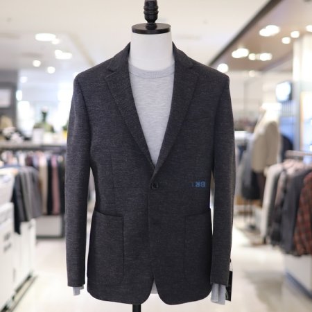 남성 아웃포켓 저지 스판 캐주얼자켓