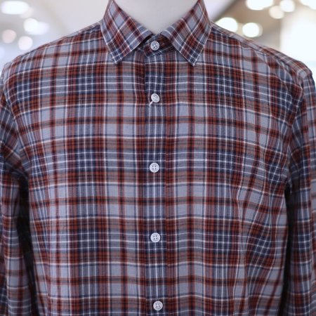 남성 봄 마혼방 체크남방 캐주얼셔츠