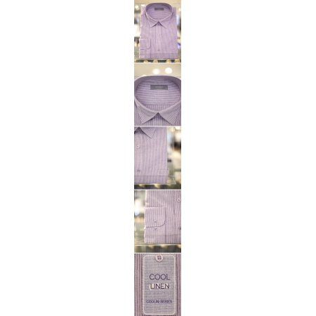 남성 여름 마혼방 스트라이프셔츠