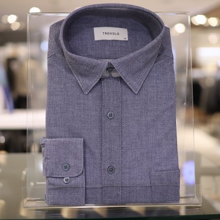 남성 봄 에어홀 프린트 드레스셔츠