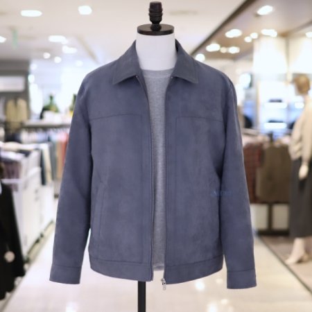 남성 카라넥 캐주얼 스웨이드점퍼