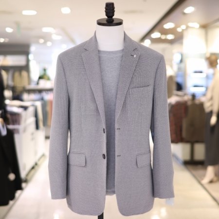 남성 봄 하운드체크 스판 캐주얼자켓