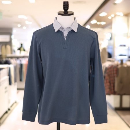 남성 셔츠레이어드 니트 티셔츠