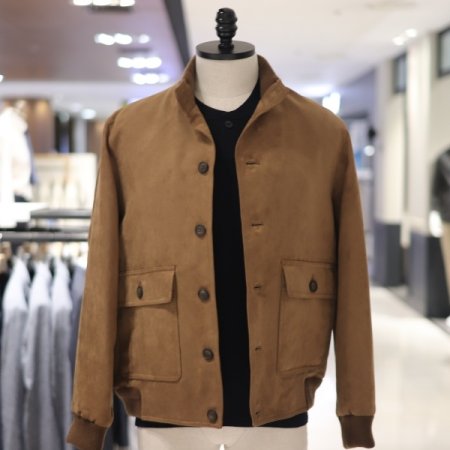 트레몰로 남성 간절기 스웨이드 블루종 점퍼