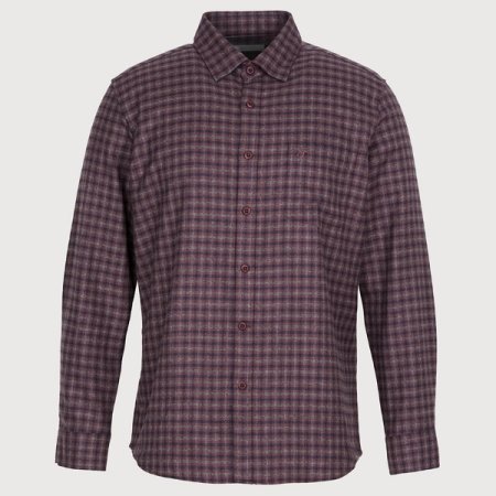 남성 가을 기모 체크 캐주얼셔츠