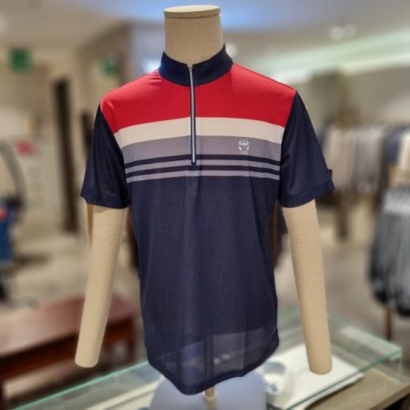 보스렌자냉감소재짚업티셔츠