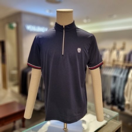 보스렌자냉감소재짚업티셔츠