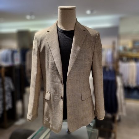 케주얼잔쳇크셋업자켓